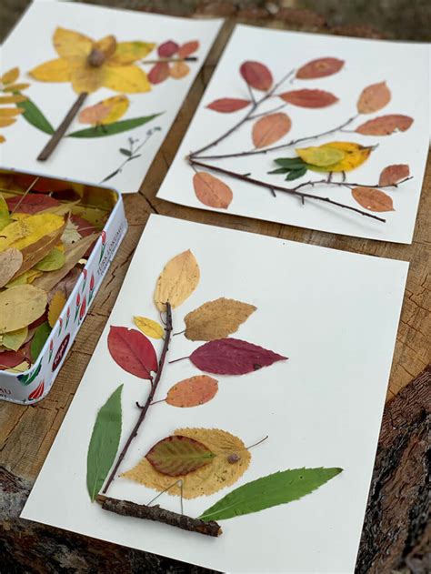 fall crafts leaves|arts and crafts with leaves.